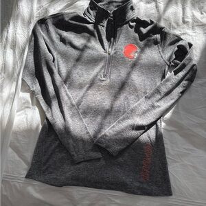 Gray Cleveland Browns Quarter Zip 🏈